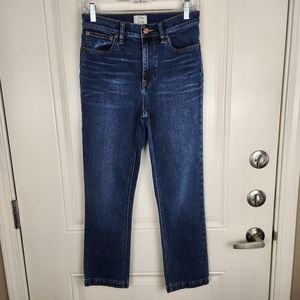 J. Crew Womens Jeans Billie Demi Boot Crop Blue Size 27